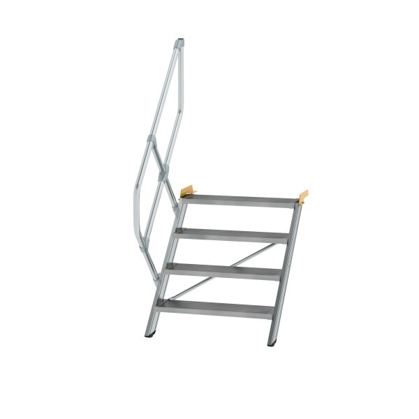 MUNK Günzburger Treppe 45° Stufenbreite 800 mm 4 Stufen Aluminium geriffelt