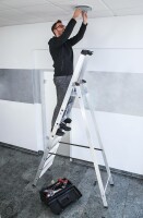MUNK Günzburger Stufen-Stehleiter einseitig begehbar 3 Stufen