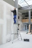 MUNK Günzburger Stufen-Stehleiter einseitig begehbar 10 Stufen