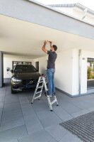 MUNK Günzburger Stufen-Stehleiter beidseitig begehbar 2x8 Stufen