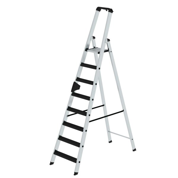 MUNK Günzburger Stufen-Stehleiter einseitig begehbar mit clip-step relax 8 Stufen