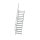MUNK Günzburger Treppe 60° Stufenbreite 800 mm 13 Stufen Aluminium geriffelt