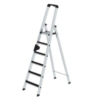 MUNK Günzburger Stufen-Stehleiter einseitig begehbar mit clip-step 6 Stufen