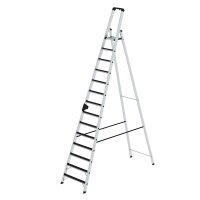 MUNK Günzburger Stufen-Stehleiter einseitig begehbar mit clip-step 14 Stufen