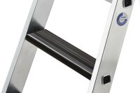 MUNK Günzburger Stufen-Stehleiter einseitig begehbar mit clip-step relax 12 Stufen
