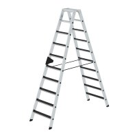 MUNK Günzburger Stufen-Stehleiter beidseitig begehbar mit clip-step R13 2x10 Stufen