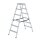 MUNK Günzburger ML Stufen-Stehleiter beidseitig begehbar 2x6 Stufen