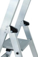 MUNK Günzburger Stufen-Stehleiter 250 kg einseitig begehbar mit clip-step R13 3 Stufen