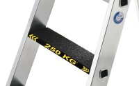 MUNK Günzburger Stufen-Stehleiter 250 kg einseitig begehbar mit clip-step R13 8 Stufen