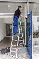 MUNK Günzburger Teleskop-Kombileiter Combi Line 6+2 Stufen
