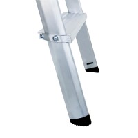 MUNK Günzburger ML Stufen-Stehleiter einseitig begehbar Aluminium eloxiert 4 Stufen