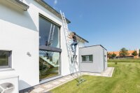 MUNK Günzburger Mehrzweckleiter 3-teilig mit nivello®-Traverse 3x9 Sprossen