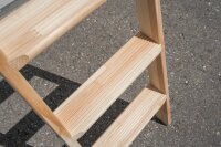 MUNK Günzburger Stufen-Anlegeleiter Holz ohne Traverse 10 Stufen