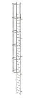 MUNK Günzburger Einzügige Steigleiter mit Rückenschutz Stahl verzinkt 9,60m