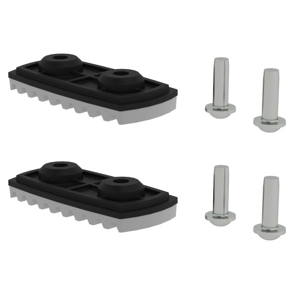 MUNK Günzburger nivello®-Fußplatte für glatte Untergründe für Holmhöhe 58/73 mm