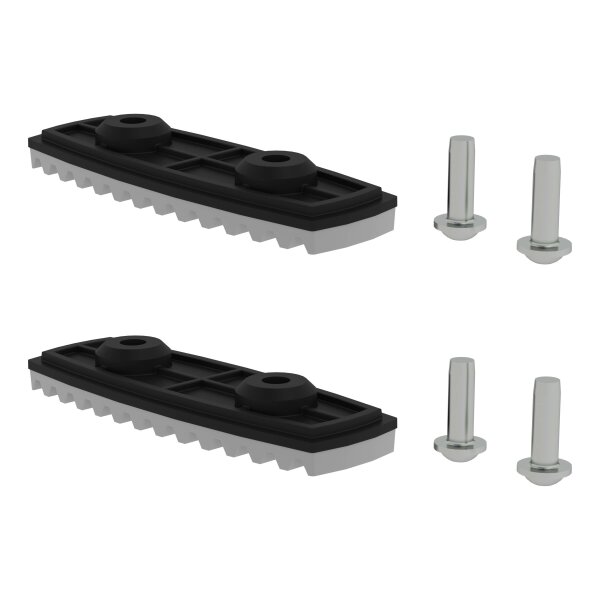 MUNK Günzburger nivello®-Fußplatte für glatte Untergründe für Holmhöhe 85/98 mm