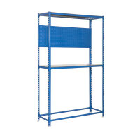 SIMONRACK Reifen- und Garagenregal 2000x1000x400 mm mit Lochblechrückwand, blau/verzinkt