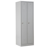 G-Office Spind/Garderobenschrank, 2 Abteile, 1800 x 600 x 500 mm (HxBxT)
