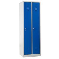 G-Office Spind/Garderobenschrank, 2 Abteile, 1800 x 600 x 500 mm (HxBxT)