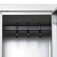 G-Office Spind/Garderobenschrank, 2 Abteile, 1800 x 600 x 500 mm (HxBxT)