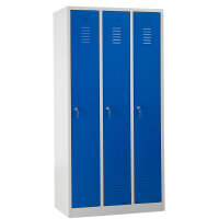 G-Office Spind Garderobenschrank, 3 Abteile , 1800 x 900 x 500 mm (HxBxT)