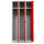G-Office Spind Garderobenschrank, 3 Abteile , 1800 x 900 x 500 mm (HxBxT)