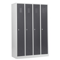 G-Office Spind Garderobenschrank, 4 Abteile, 1800 x 1170...