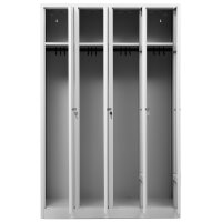 G-Office Spind Garderobenschrank, 4 Abteile, 1800 x 1170...