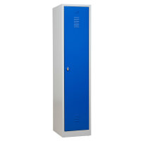 G-Office Spind/Garderobenschrank, Schwarz-Weiß-Trennung, 1 Abteil, 1800 x 400 x 500 mm (HxBxT)