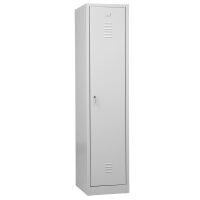 G-Office Spind/Garderobenschrank, Schwarz-Weiß-Trennung, 1 Abteil, 1800 x 400 x 500 mm (HxBxT)