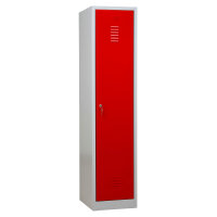 G-Office Spind/Garderobenschrank, Schwarz-Weiß-Trennung, 1 Abteil, 1800 x 400 x 500 mm (HxBxT)