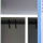 G-Office Spind/Garderobenschrank, Schwarz-Weiß-Trennung, 1 Abteil, 1800 x 400 x 500 mm (HxBxT)