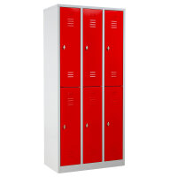 G-Office Doppelstöckiger Spind Garderobenschrank,...