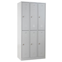 G-Office Doppelstöckiger Spind Garderobenschrank,...