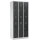 G-Office Doppelstöckiger Spind Garderobenschrank, 3x2 Abteile, 1950 x 900 x 500 mm (HxBxT)