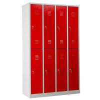 G-Office Doppelstöckiger Spind Garderobenschrank,...