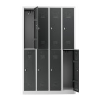 G-Office Doppelstöckiger Spind Garderobenschrank,...