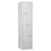 G-Office Z-Spind, 2 Abteile in Z-Anordnung, 1800 x 400 x 500 mm (HxBxT)