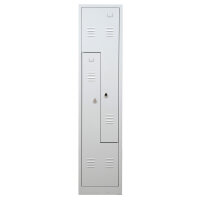 G-Office Z-Spind, 2 Abteile in Z-Anordnung, 1800 x 400 x 500 mm (HxBxT)
