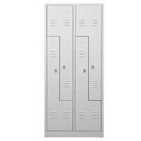 G-Office Z-Spind, 4 Abteile in Z-Anordnung, 1800 x 800 x 500 mm (HxBxT)