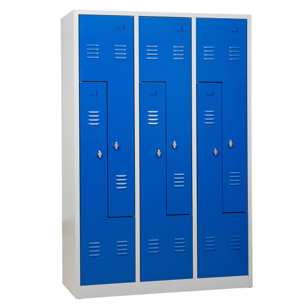 G-Office Z-Spind, 6 Abteile in Z-Anordnung, 1800 x 1185 x 500 mm (HxBxT)