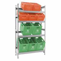 SimonRack Getränkekistenregal 200 x 101 x 30 cm, 4 Farben