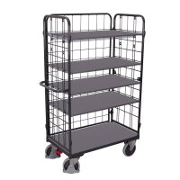 VARIOfit Etagenwagen hoch, 1040x525x1780 mm (BxTxH), RAL 7016