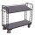 VARIOfit Etagenwagen mit 2 Holzböden, 1805x650x1275 mm (BxTxH), RAL 7016