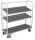 VARIOfit Etagenwagen mit 3 Holzböden, 1510x550x1535 mm (BxTxH), RAL 7035