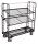 VARIOfit Etagenwagen mit 3 Drahtgitterböden, 1805x650x1575 mm (BxTxH), RAL 7016