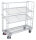 VARIOfit Etagenwagen mit 3 Drahtgitterböden, 1510x550x1535 mm (BxTxH), RAL 7035