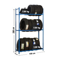 SIMONRACK Reifenregal 2000x1000x400 mm, 3 Farben, 3...