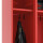 METAN Feuerwehrschrank, 1 Abteil, 1950 x 400 x 500 mm (HxBxT), RAL 3000 feuerrot