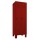 METAN Garderobenschrank 1800 x 700 x 500 mm (HxBxT) mit Füßen, 2 Abteile, Tür- und Korpusfarbe RAL 3003 rubinrot